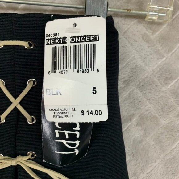 Next Concept Girls 5 Skort Black Short Mini Vintage Y2K Stretch Pull On - Picture 6 of 16